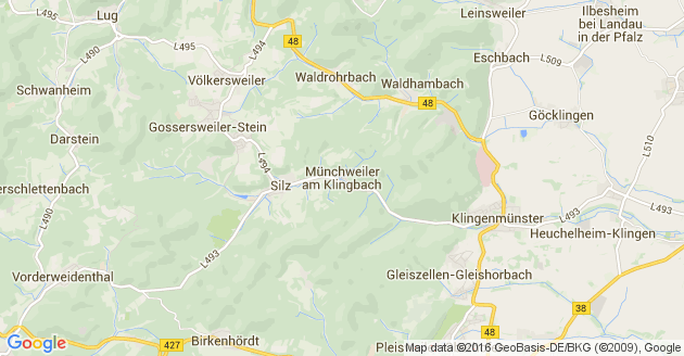 Karte Münchweiler am Klingbach