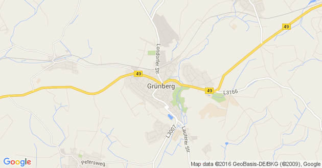 Karte Grünberg in Hessen