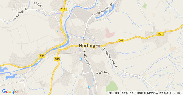 Karte Nürtingen