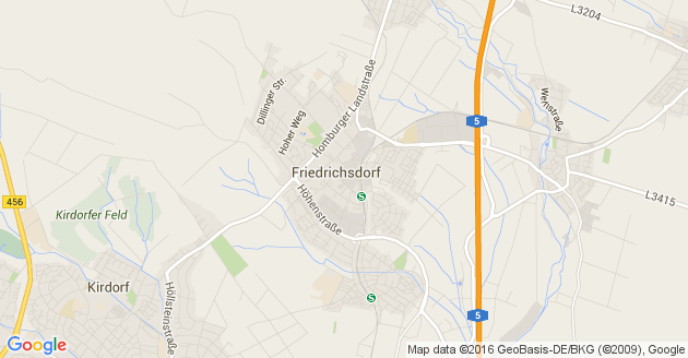 Karte Friedrichsdorf im Taunus