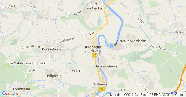 Karte Kirchheim am Neckar