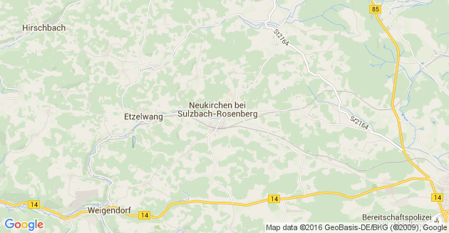 Karte Neukirchen bei Sulzbach Rosenberg