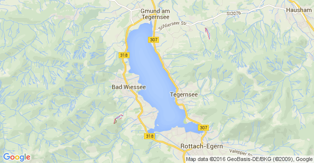 Karte Kreuth bei Tegernsee