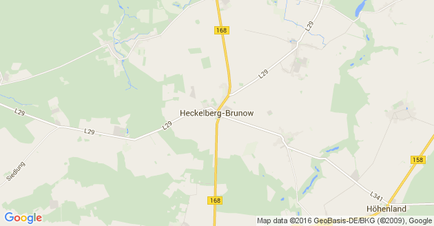 Karte Heckelberg Brunow