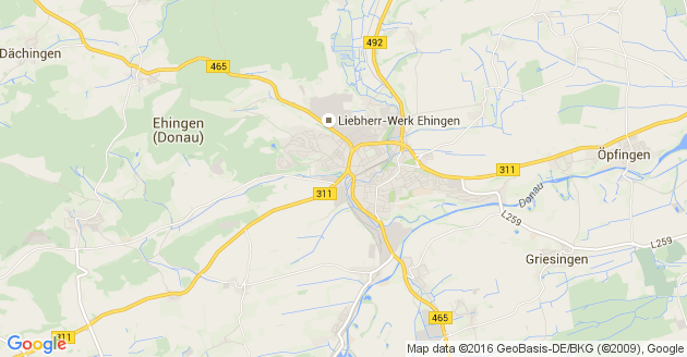 Karte Riedlingen in Württemberg