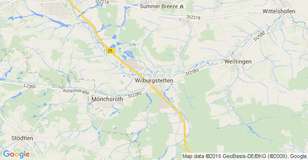 Karte Wilburgstetten