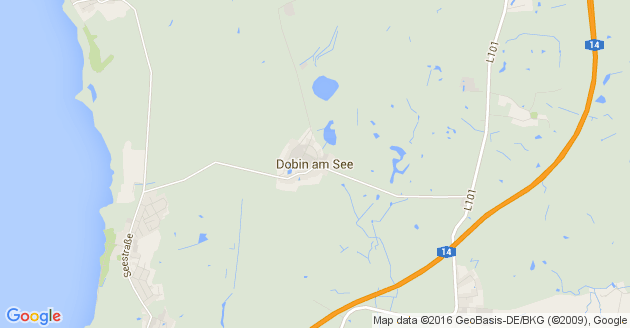 Karte Dobin am See