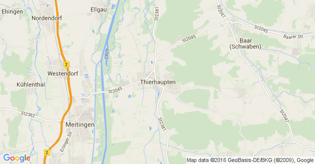 Karte Thierhaupten