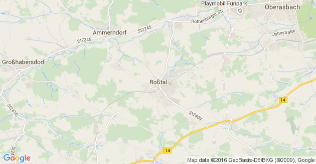 Karte Roßtal in Mittelfranken