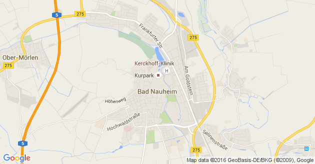 Karte Bad Nauheim