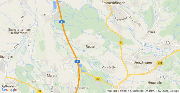 Karte Reute im Breisgau