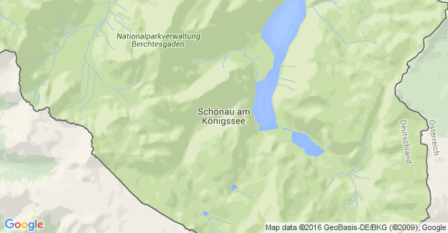 Karte Schönau am Königssee