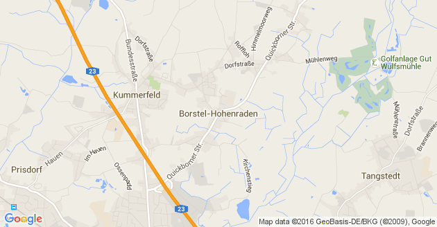 Karte Borstel Hohenraden
