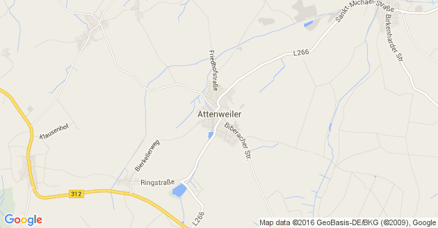 Karte Attenweiler