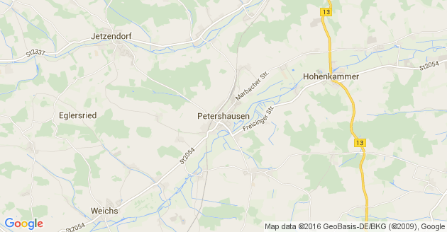 Karte Petershausen