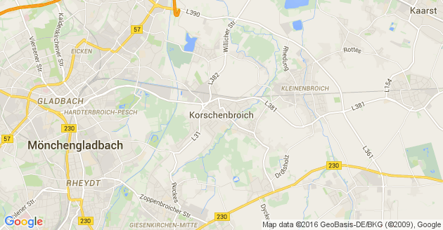 Karte Korschenbroich