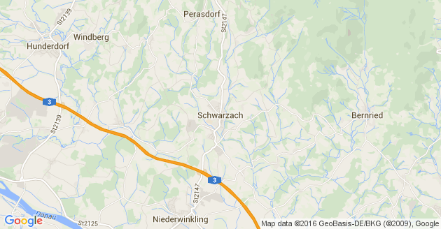Karte Schwarzach in Niederbayern