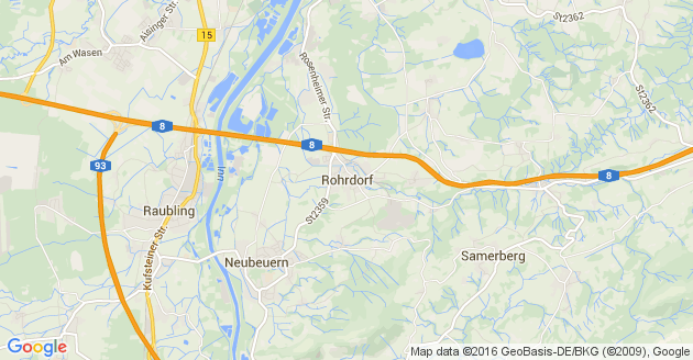 Karte Rohrdorf Kreis Rosenheim