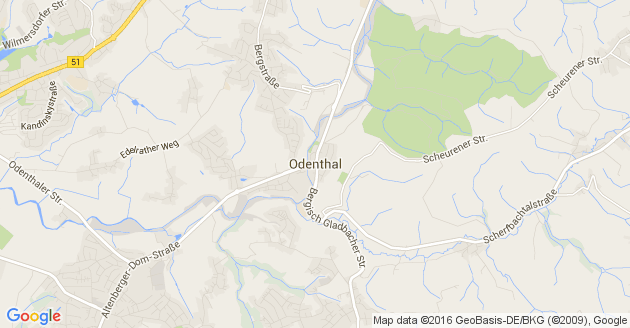 Karte Odenthal               