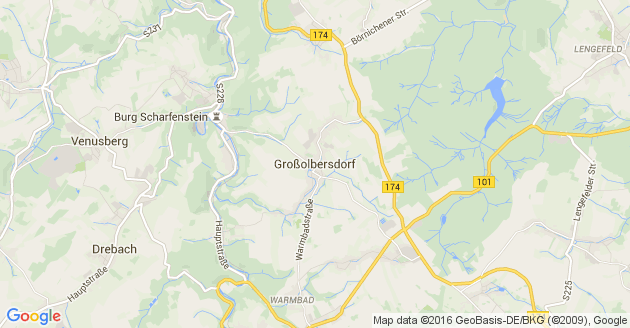 Karte Großolbersdorf