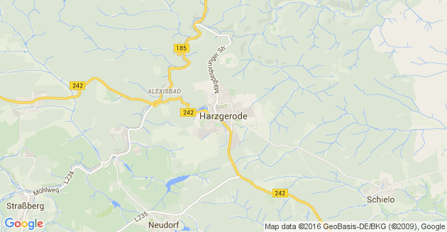 Karte Harzgerode