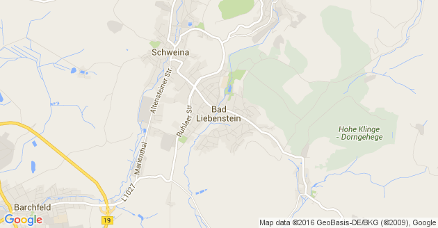 Karte Bad Liebenstein