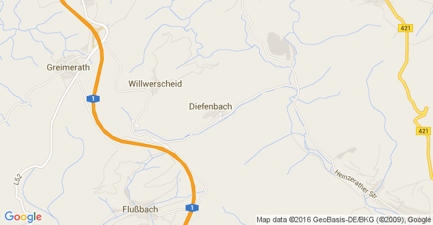 Karte Diefenbach
