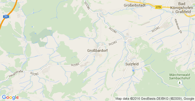 Karte Großbardorf