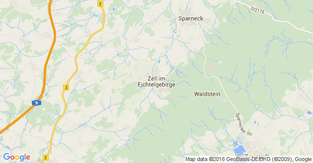 Karte Zell in Oberfranken