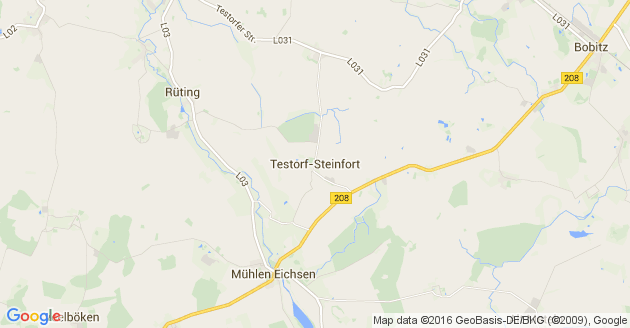 Karte Testorf Steinfort