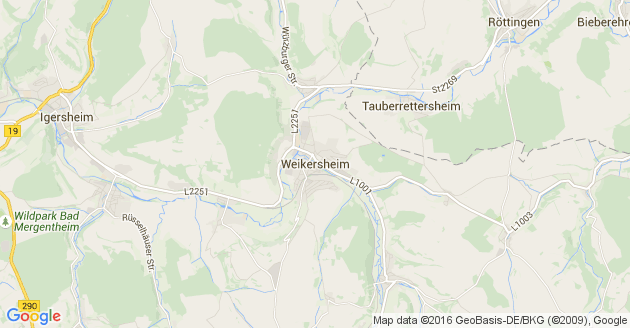 Karte Weikersheim