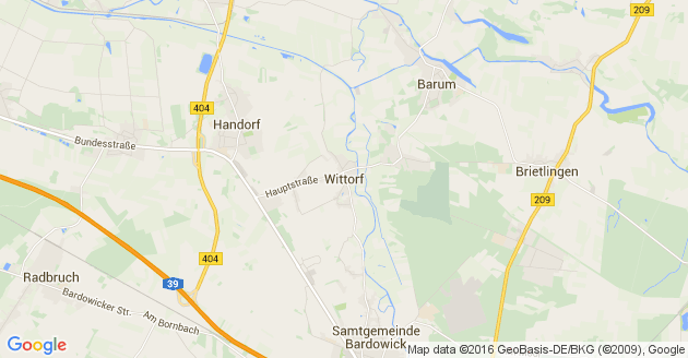 Karte Wittorf Kreis Lüneburg