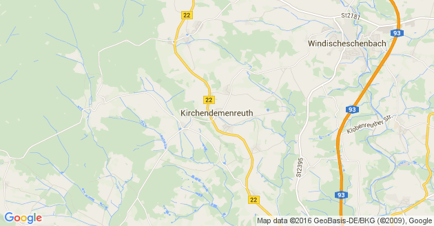 Karte Kirchendemenreuth