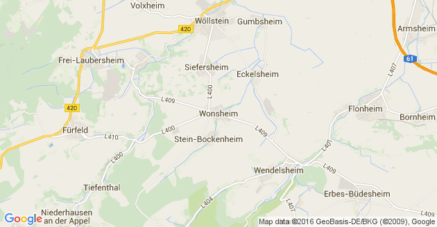 Karte Wonsheim