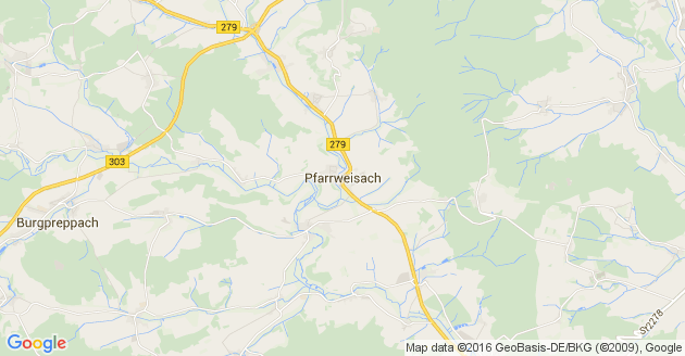 Karte Pfarrweisach