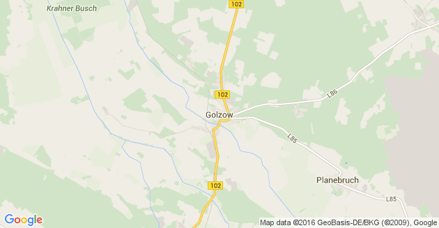 Karte Golzow bei Brandenburg