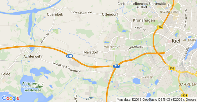 Karte Ottendorf bei Kiel