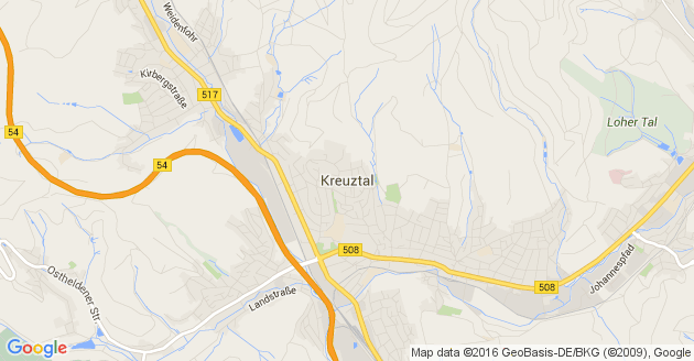 Karte Kreuztal