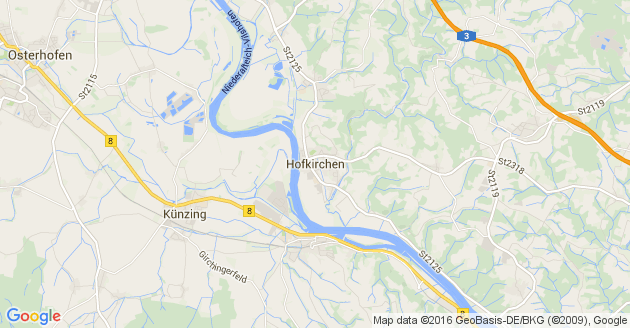 Karte Hofkirchen in Bayern