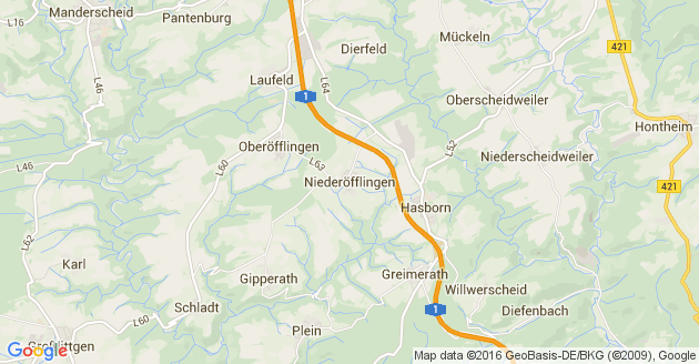 Karte Niederöfflingen