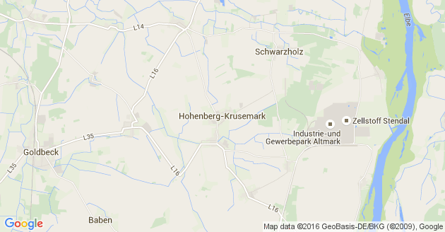 Karte Hohenberg Krusemark