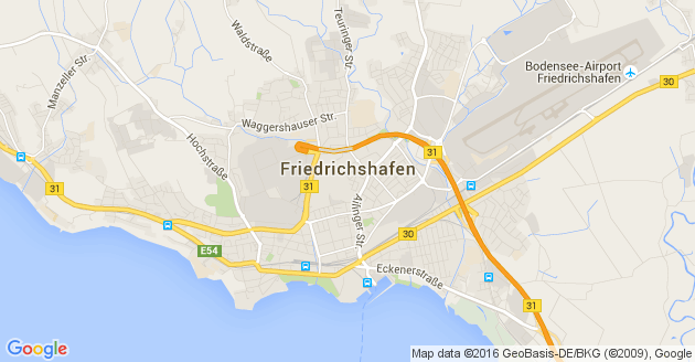 Karte Friedrichshafen        