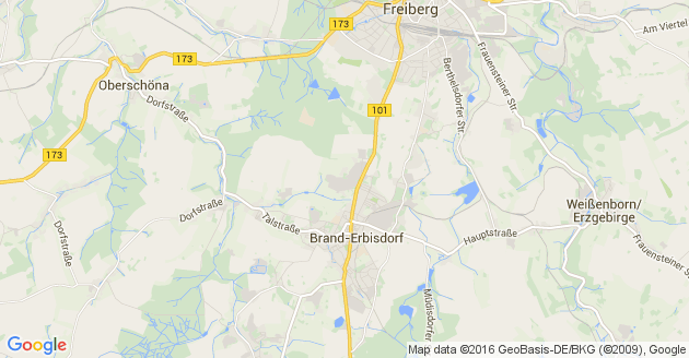 Karte Weißenborn im Erzgebirge