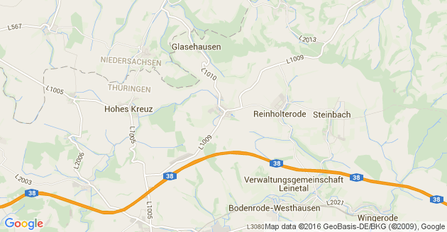 Karte Steinbach bei Heiligenstadt Heilbad