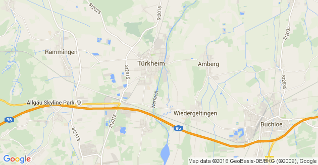 Karte Türkheim Wertach