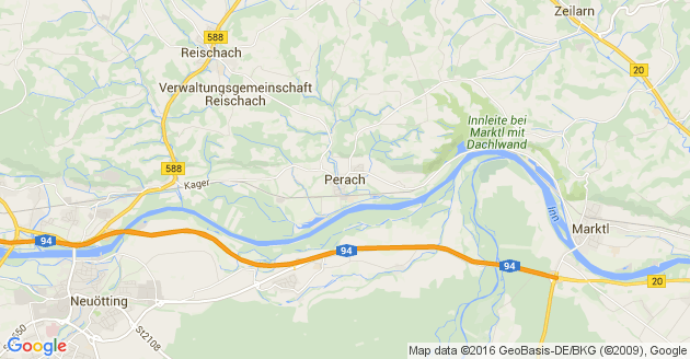 Karte Perach Kreis Altötting