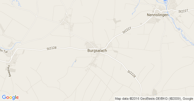 Karte Burgsalach