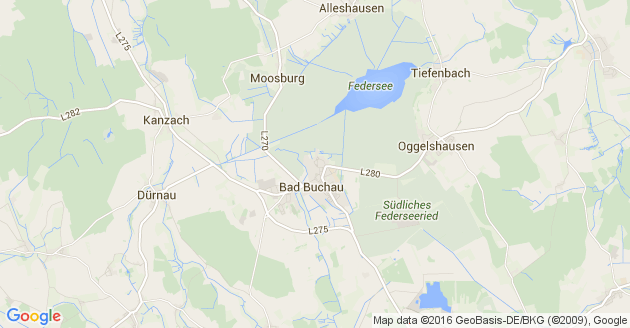 Karte Moosburg bei Bad Buchau