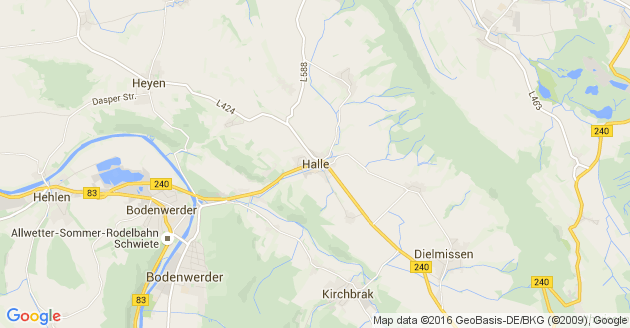 Karte Halle Kreis Holzminden