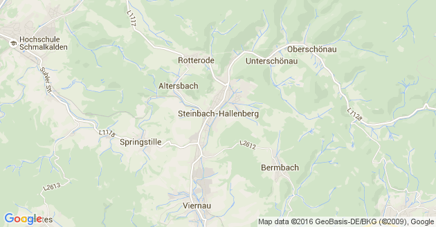 Karte Steinbach Hallenberg